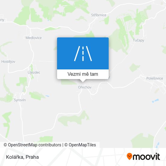 Kolářka mapa