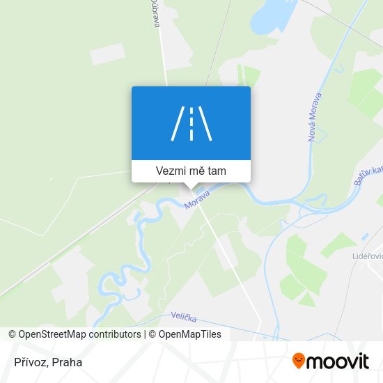 Přívoz mapa