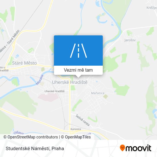 Studentské Náměstí mapa