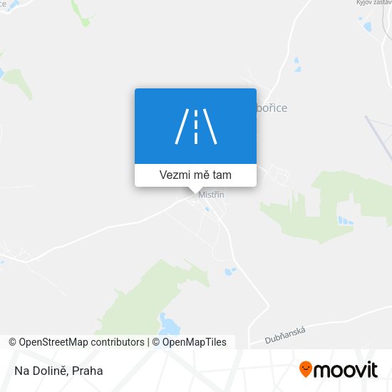Na Dolině mapa