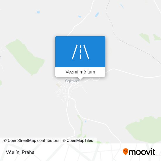 Včelín mapa