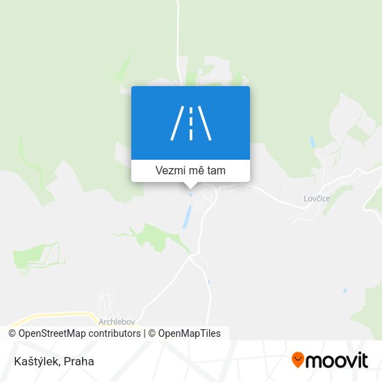 Kaštýlek mapa