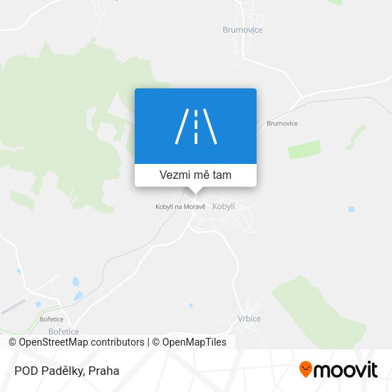 POD Padělky mapa