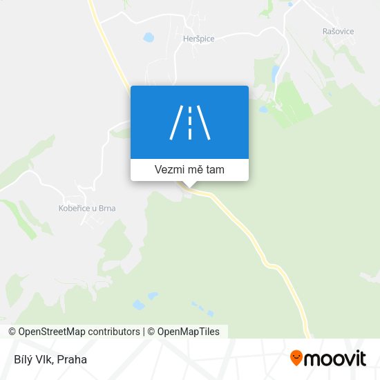 Bílý Vlk mapa