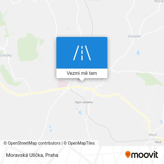 Moravská Ulička mapa