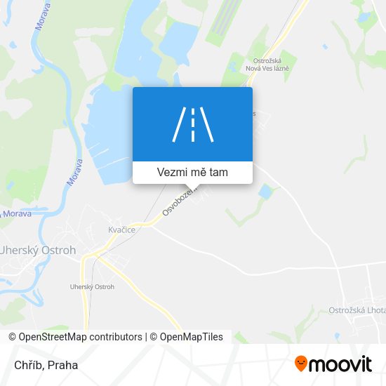 Chříb mapa