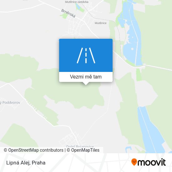 Lipná Alej mapa