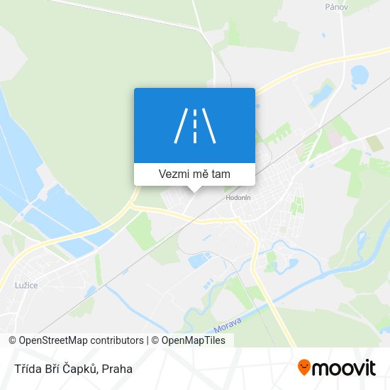 Třída Bří Čapků mapa