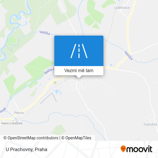 U Prachovny mapa