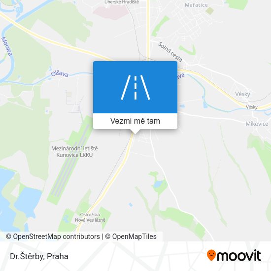 Dr.Štěrby mapa