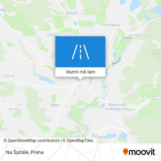 Na Špitále mapa