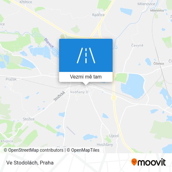 Ve Stodolách mapa