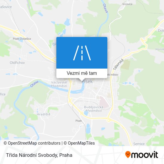 Třída Národní Svobody mapa