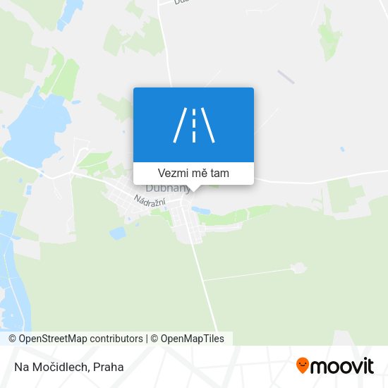 Na Močidlech mapa