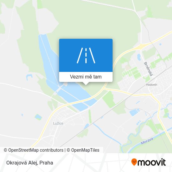 Okrajová Alej mapa