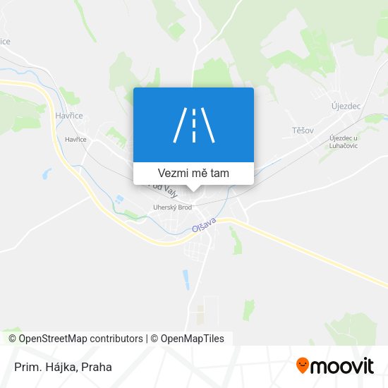 Prim. Hájka mapa