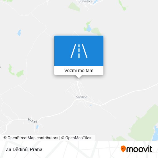 Za Dědinů mapa