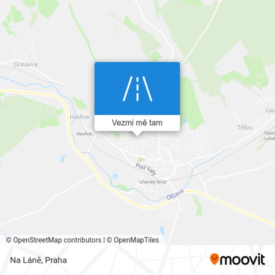 Na Láně mapa