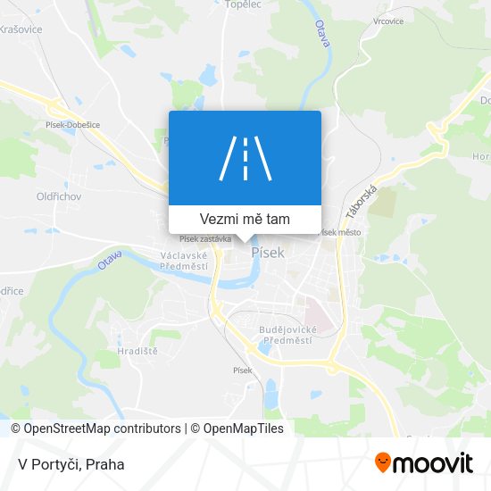 V Portyči mapa