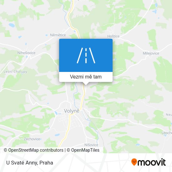 U Svaté Anny mapa