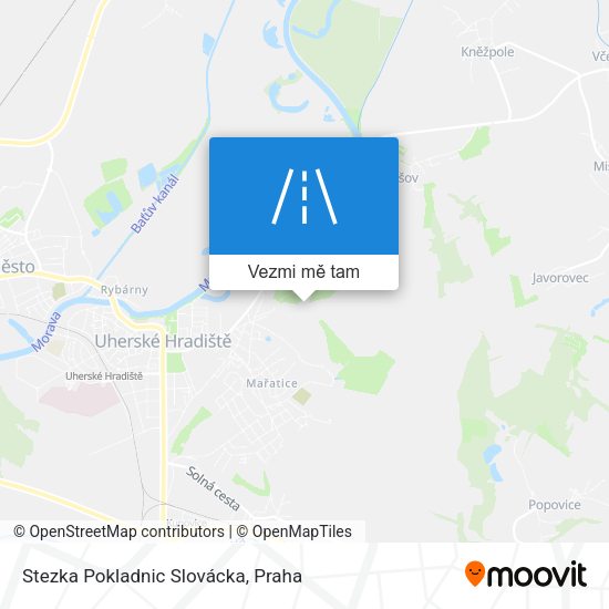 Stezka Pokladnic Slovácka mapa