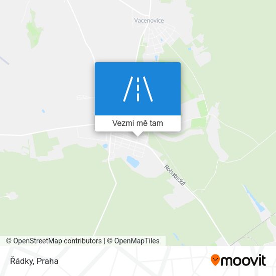 Řádky mapa