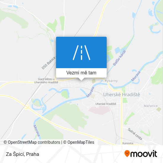 Za Špicí mapa