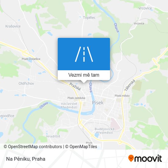 Na Pěníku mapa