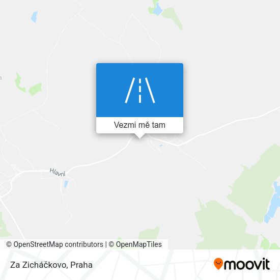 Za Zicháčkovo mapa