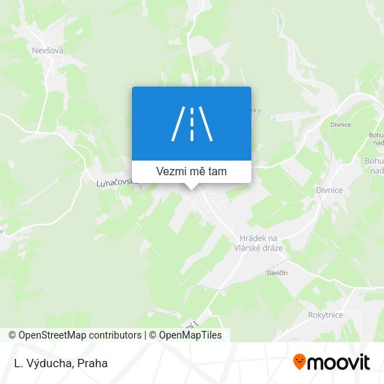 L. Výducha mapa
