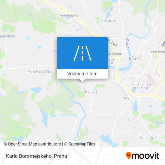 Karla Boromejského mapa