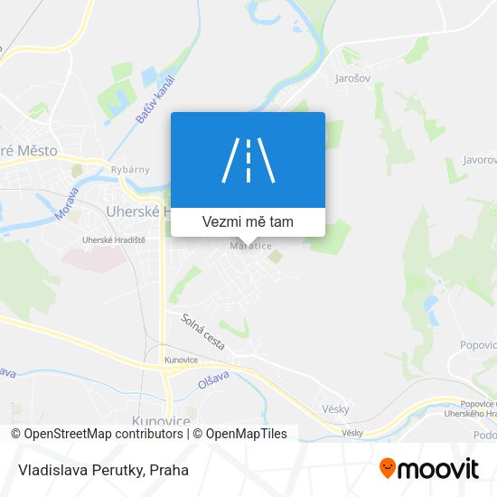 Vladislava Perutky mapa