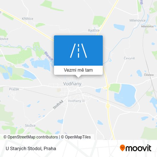 U Starých Stodol mapa