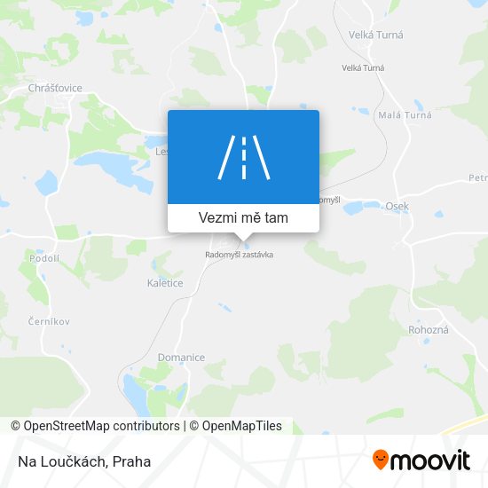 Na Loučkách mapa