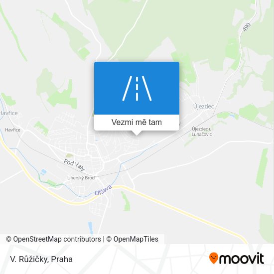 V. Růžičky mapa