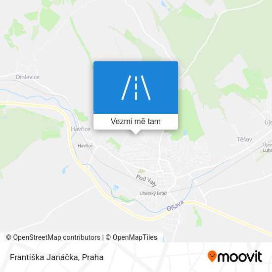 Františka Janáčka mapa