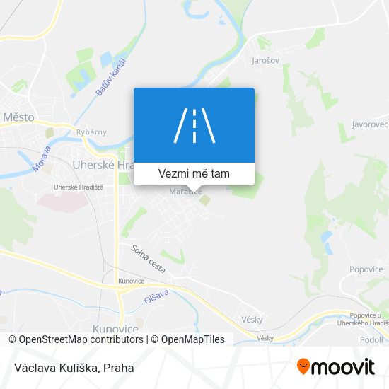Václava Kulíška mapa