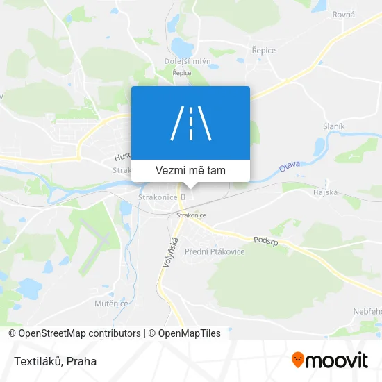 Textiláků mapa