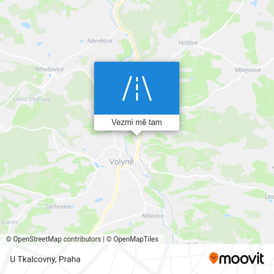 U Tkalcovny mapa