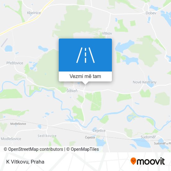 K Vítkovu mapa