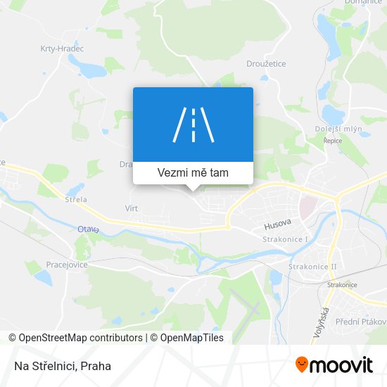 Na Střelnici mapa