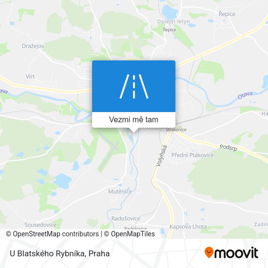 U Blatského Rybníka mapa