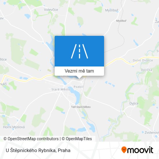 U Štěpnického Rybníka mapa