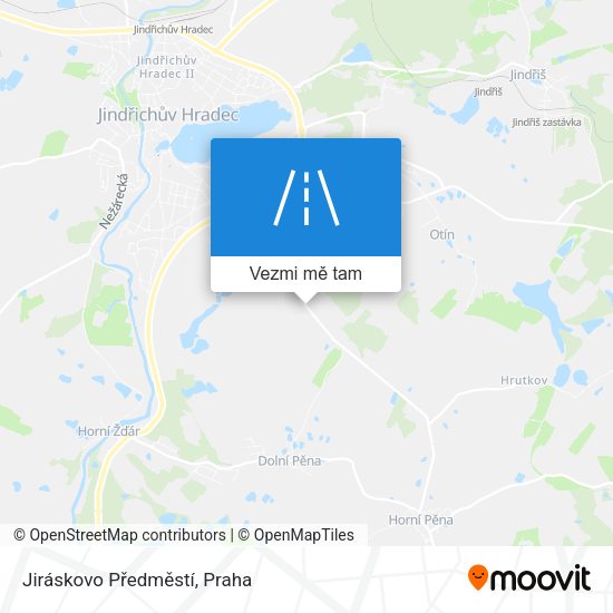 Jiráskovo Předměstí mapa
