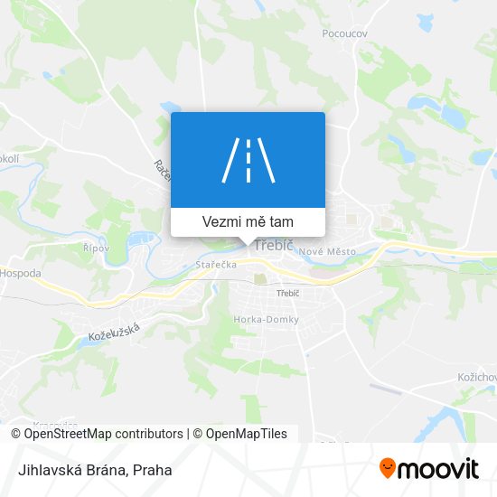 Jihlavská Brána mapa