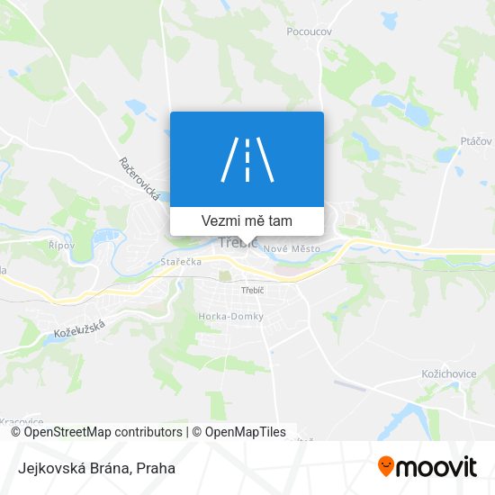 Jejkovská Brána mapa
