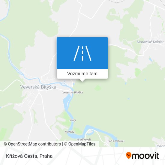 Křížová Cesta mapa