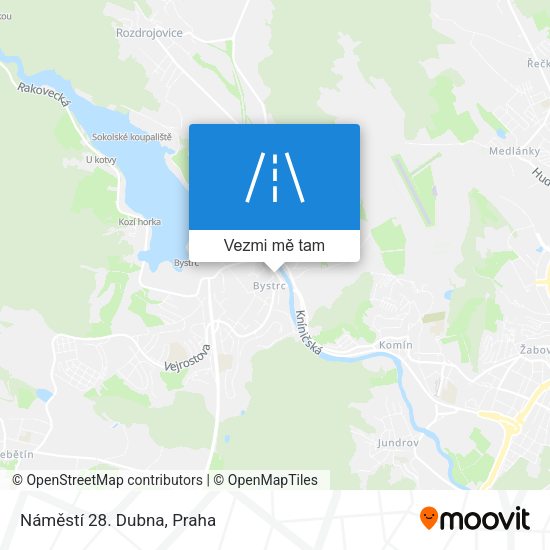 Náměstí 28. Dubna mapa