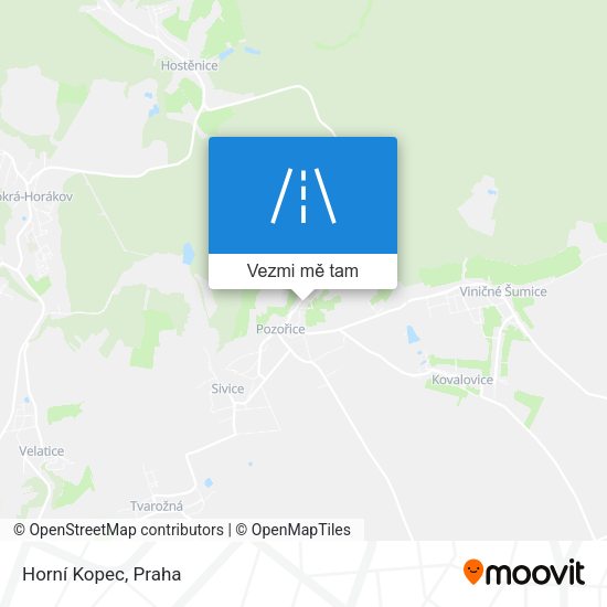 Horní Kopec mapa