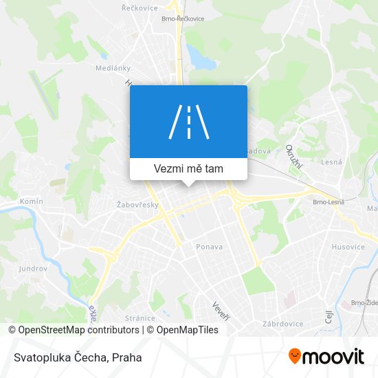 Svatopluka Čecha mapa